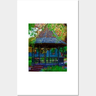 The Victorian Gazebo In Impasto Posters and Art